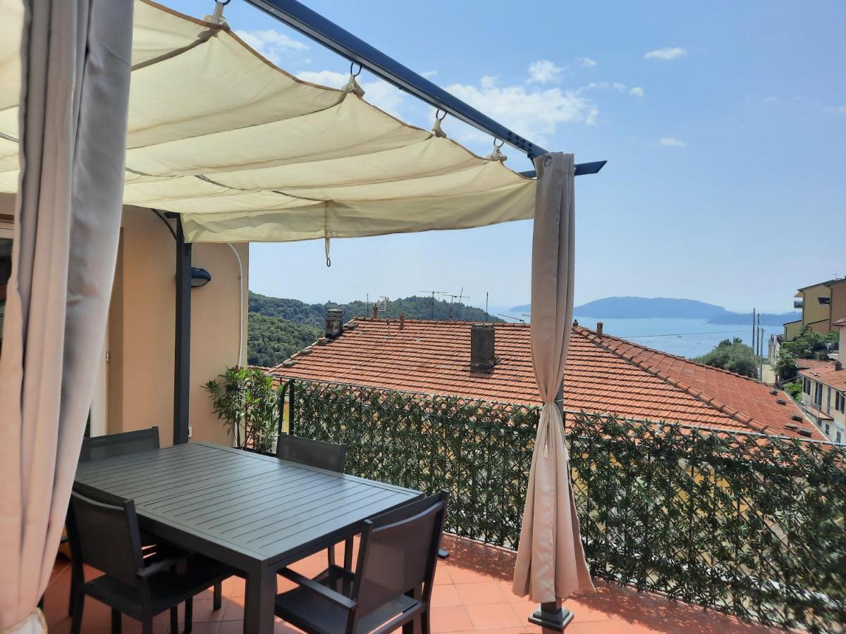 La Terrazza Sul Golfo Dei Poeti Con Vista Mare Apartamento Pitelli Exterior foto
