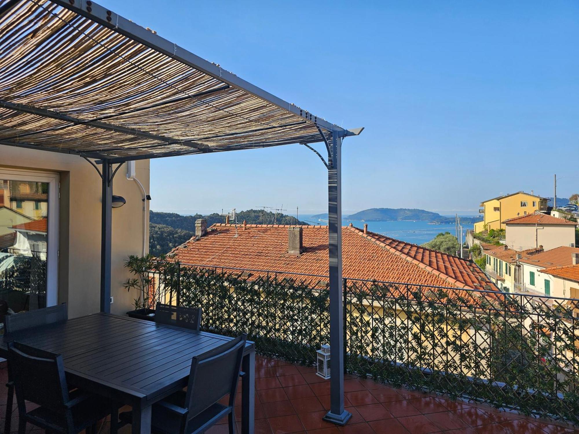 La Terrazza Sul Golfo Dei Poeti Con Vista Mare Apartamento Pitelli Exterior foto